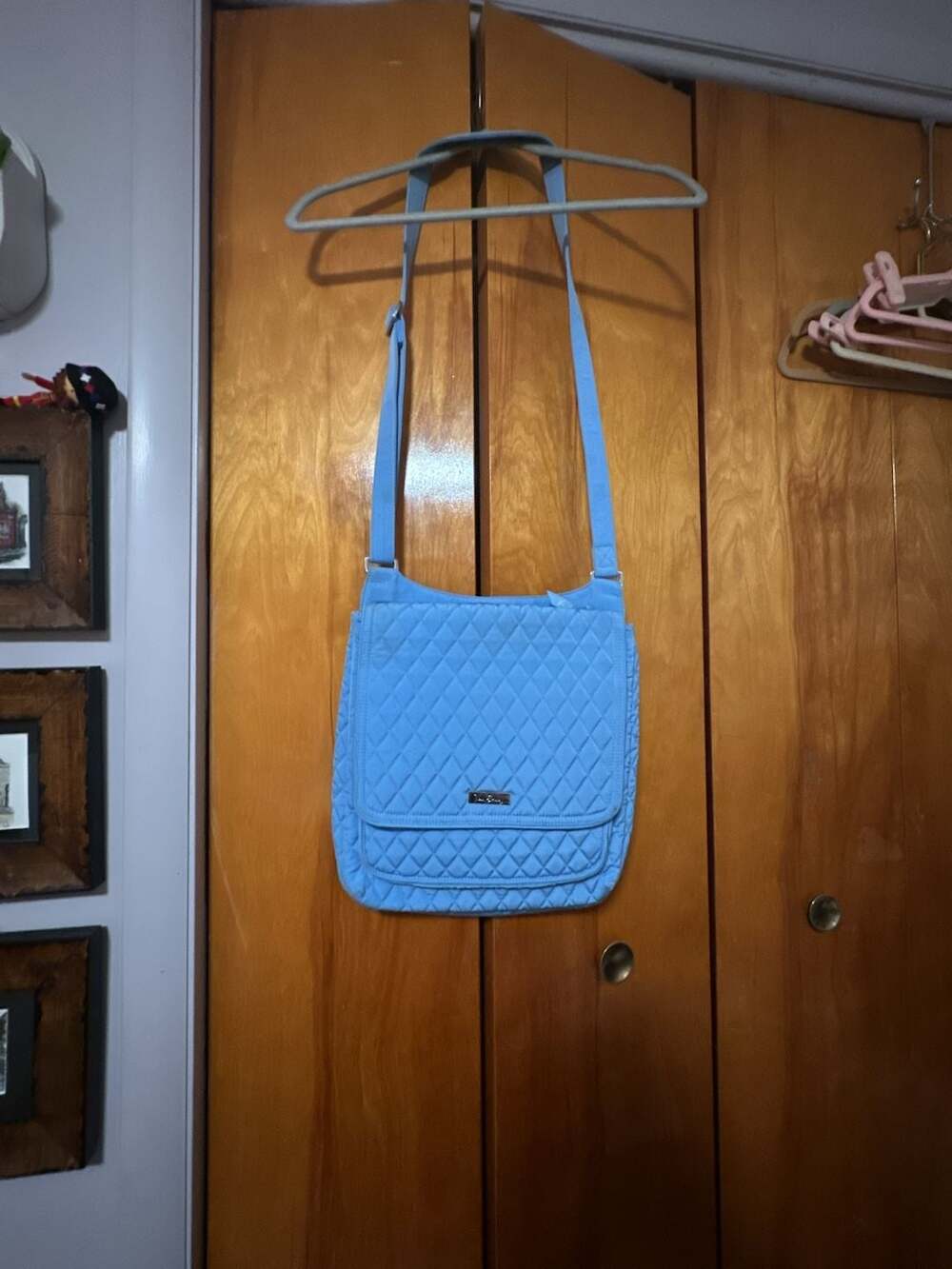 Vera Bradley Quilted Crossbody Bag Blue